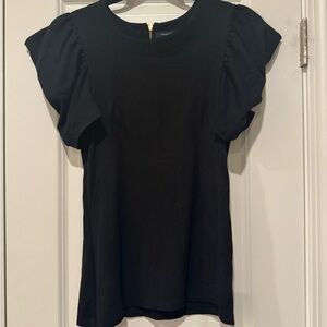 French Connection Ruffled Sleeve Top Size Small